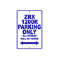 ZRX 1200R Motorcycle Parking Only All Others Will Be Towed Aluminum Metal Sign