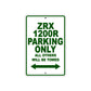 ZRX 1200R Motorcycle Parking Only All Others Will Be Towed Aluminum Metal Sign