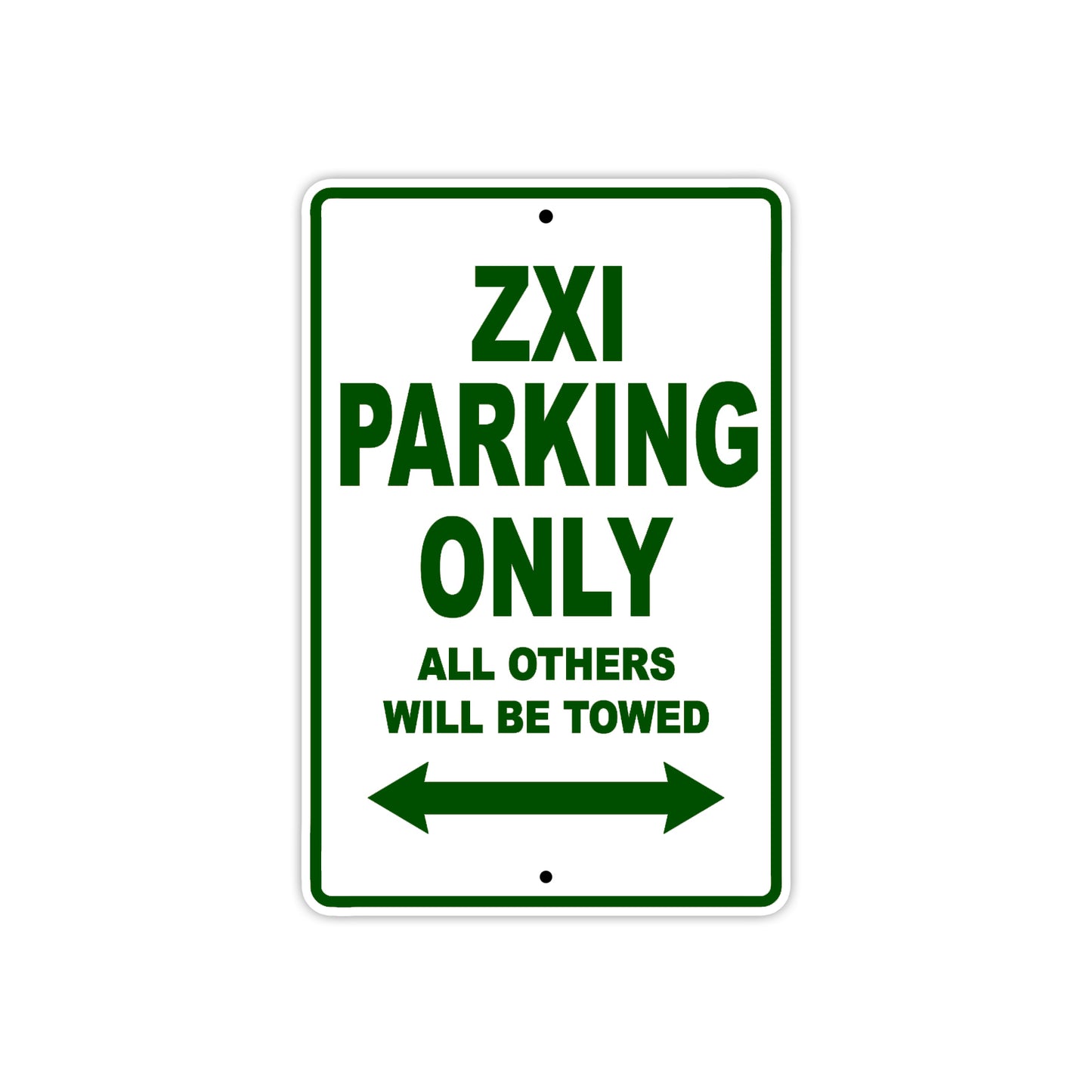 ZXI Motorcycle Parking Only All Others Will Be Towed Aluminum Metal Sign