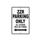 ZZR Motorcycle Parking Only All Others Will Be Towed Aluminum Metal Sign