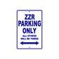 ZZR Motorcycle Parking Only All Others Will Be Towed Aluminum Metal Sign