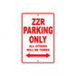 ZZR Motorcycle Parking Only All Others Will Be Towed Aluminum Metal Sign