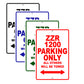ZZR 1200 Motorcycle Parking Only All Others Will Be Towed Aluminum Metal Sign