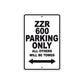 ZZR 600 Motorcycle Parking Only All Others Will Be Towed Aluminum Metal Sign