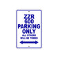 ZZR 600 Motorcycle Parking Only All Others Will Be Towed Aluminum Metal Sign