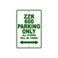 ZZR 600 Motorcycle Parking Only All Others Will Be Towed Aluminum Metal Sign