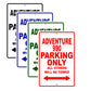 Adventure 990 Motorcycle Parking Only All Others Will Be Towed Aluminum Metal Sign