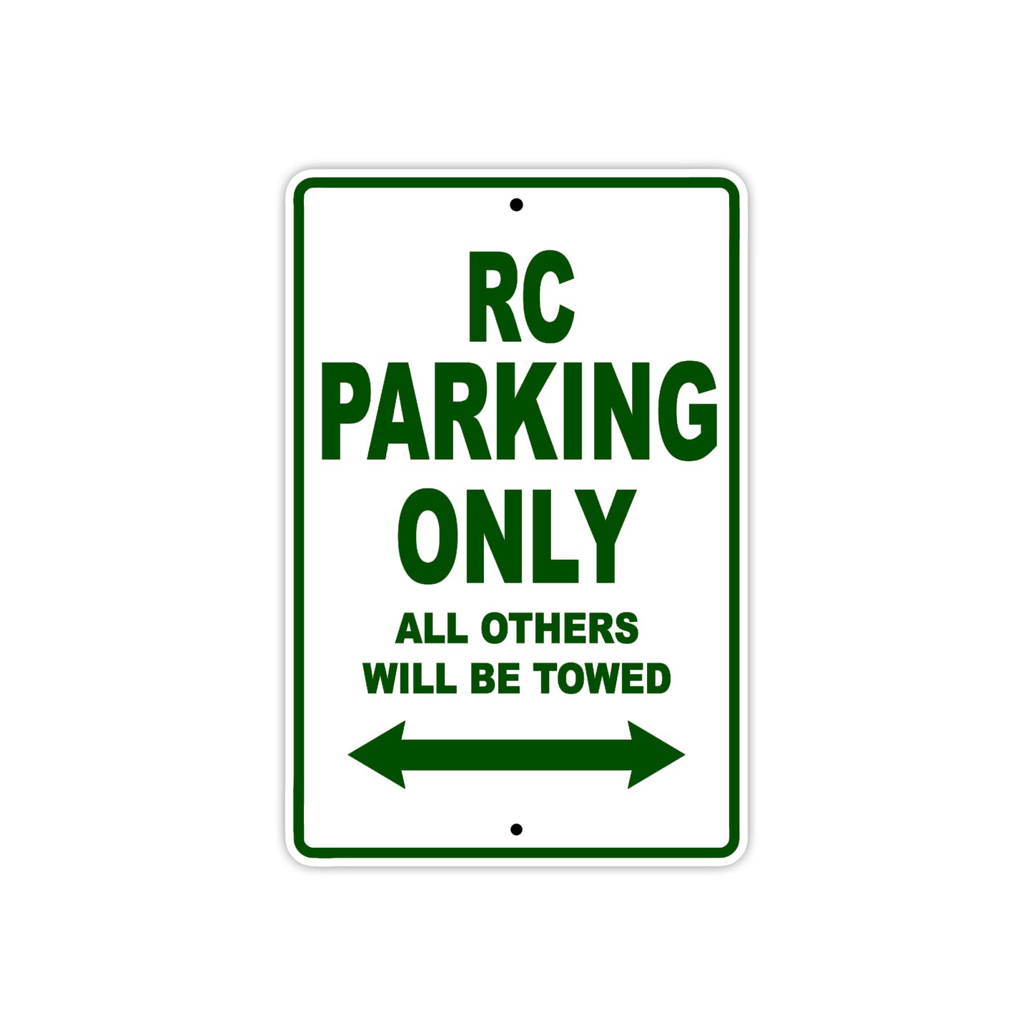RC Motorcycle Parking Only All Others Will Be Towed Aluminum Metal Sign