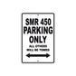 SMR 450 Motorcycle Parking Only All Others Will Be Towed Aluminum Metal Sign