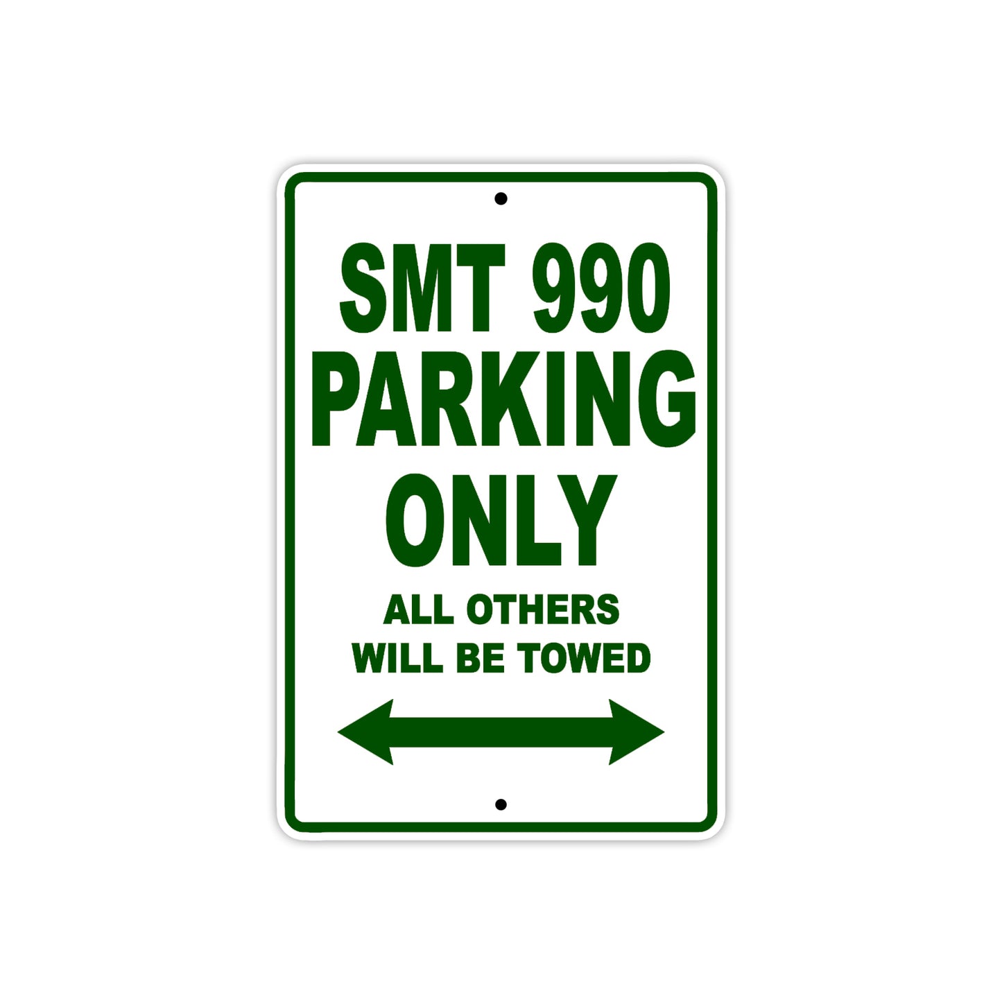 SMT 990 Motorcycle Parking Only All Others Will Be Towed Aluminum Metal Sign