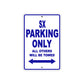 SX Motorcycle Parking Only All Others Will Be Towed Aluminum Metal Sign