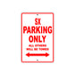 SX Motorcycle Parking Only All Others Will Be Towed Aluminum Metal Sign