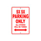 SX SX Motorcycle Parking Only All Others Will Be Towed Aluminum Metal Sign