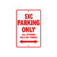 SXC Motorcycle Parking Only All Others Will Be Towed Aluminum Metal Sign