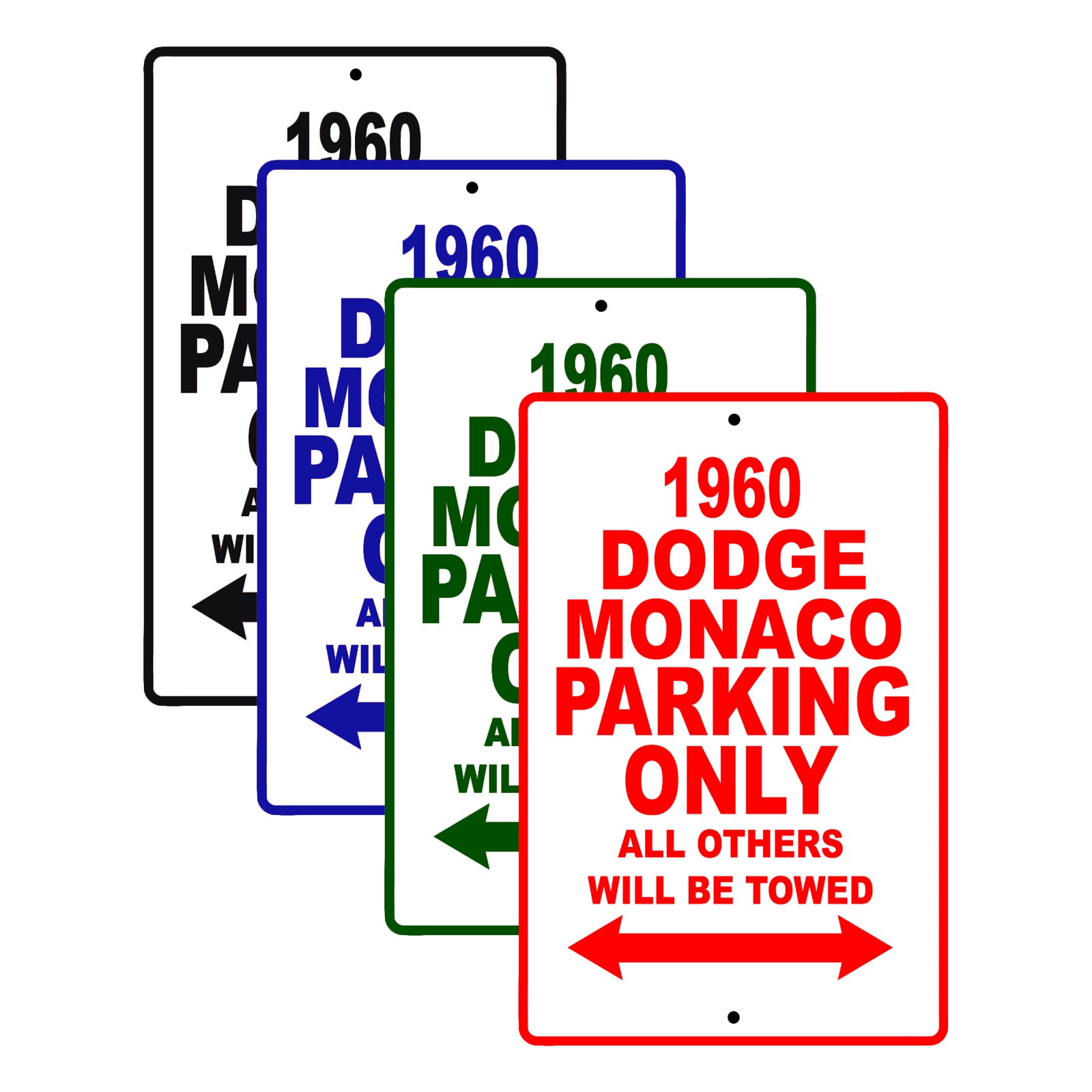 1960 Dodge Monaco Parking Only All Others Will Be Towed Aluminum Metal Sign