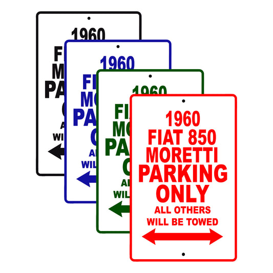 1960 FIAT 850 MORETTI Parking Only All Others Will Be Towed