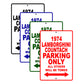 1974 Lamborghini Countach Car Parking Only All Others Will Be Towed Aluminum Metal Sign