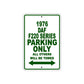 1976 DAF F220 Series Parking Only All Others Will Be Towed Aluminum Metal Sign