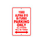 1980 Alpina B10 BI-Turbo Car Parking Only All Others Will Be Towed Aluminum Metal Sign