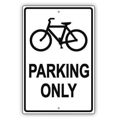 Bicycle Parking With Graphic Aluminium Metal Sign