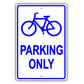 Bicycle Parking With Graphic Aluminium Metal Sign