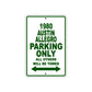 1980 Austin Allegro Car Parking Only All Others Will Be Towed Sign Plate