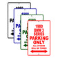 1980 BMW 3 Series Car Parking Only All Others Will Be Towed Signs