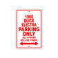 1960 Buick ELECTRA Parking Only All Others Will Be Towed Aluminum Metal Sign