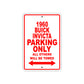 1960 Buick INVICTA Parking Only All Others Will Be Towed Aluminum Metal Sign