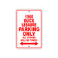 1960 Buick Lesabre Parking Only All Others Will Be Towed Aluminum Metal Sign