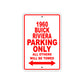 1960 Buick Rivera Parking Only All Others Will Be Towed Aluminum Metal Sign
