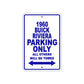 1960 Buick Rivera Parking Only All Others Will Be Towed Aluminum Metal Sign