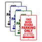 1960 Buick Rivera Parking Only All Others Will Be Towed Aluminum Metal Sign