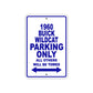 1960 Buick Wildcat Parking Only All Others Will Be Towed Aluminum Metal Sign