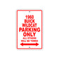 1960 Buick Wildcat Parking Only All Others Will Be Towed Aluminum Metal Sign