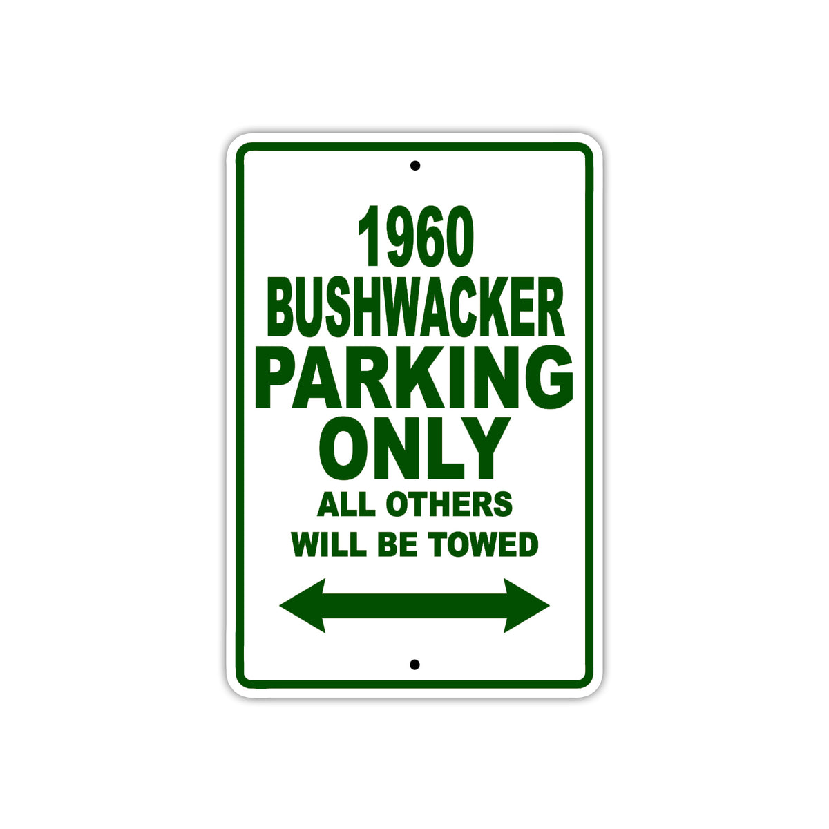 1960 Auto Union 1000 Parking Only All Others Will Be Towed | Aluminum ...