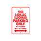 1960 Cadillac Eldorado Parking Only All Others Will Be Towed Aluminum Metal Sign