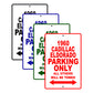1960 Cadillac Eldorado Parking Only All Others Will Be Towed Aluminum Metal Sign