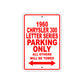 1960 Chrysler 300 Letter Series Parking Only All Others Will Be Towed Aluminum Sign
