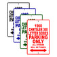 1960 Chrysler 300 Letter Series Parking Only All Others Will Be Towed Aluminum Sign