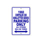1960 Chrysler 300 Non-Letter Series Parking Only All Others Will Be Towed Aluminum Sign