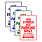 1960 Citroen 2CV Parking Only All Others Will Be Towed Aluminum Metal Sign
