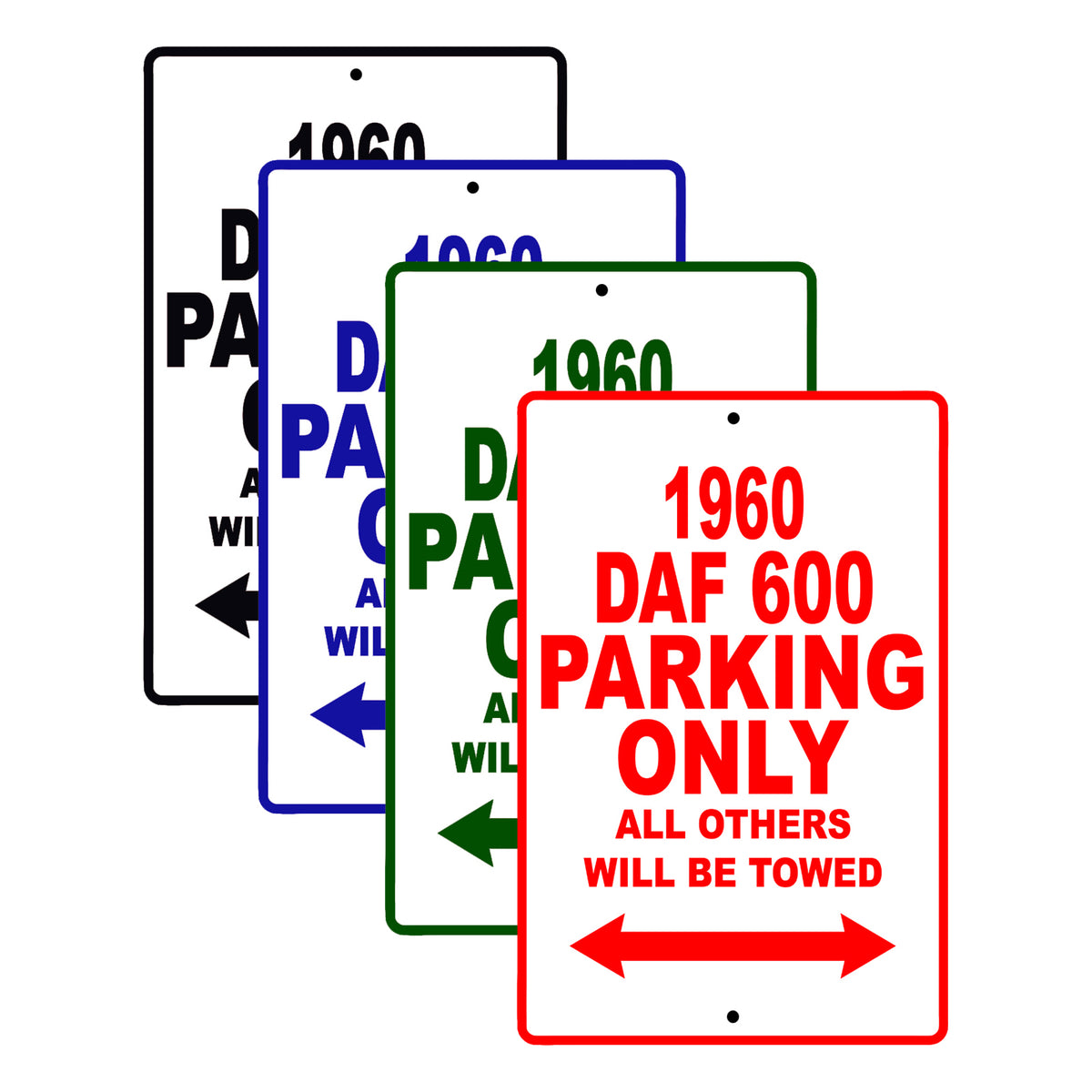 1960 Auto Union 1000 Parking Only All Others Will Be Towed | Aluminum ...