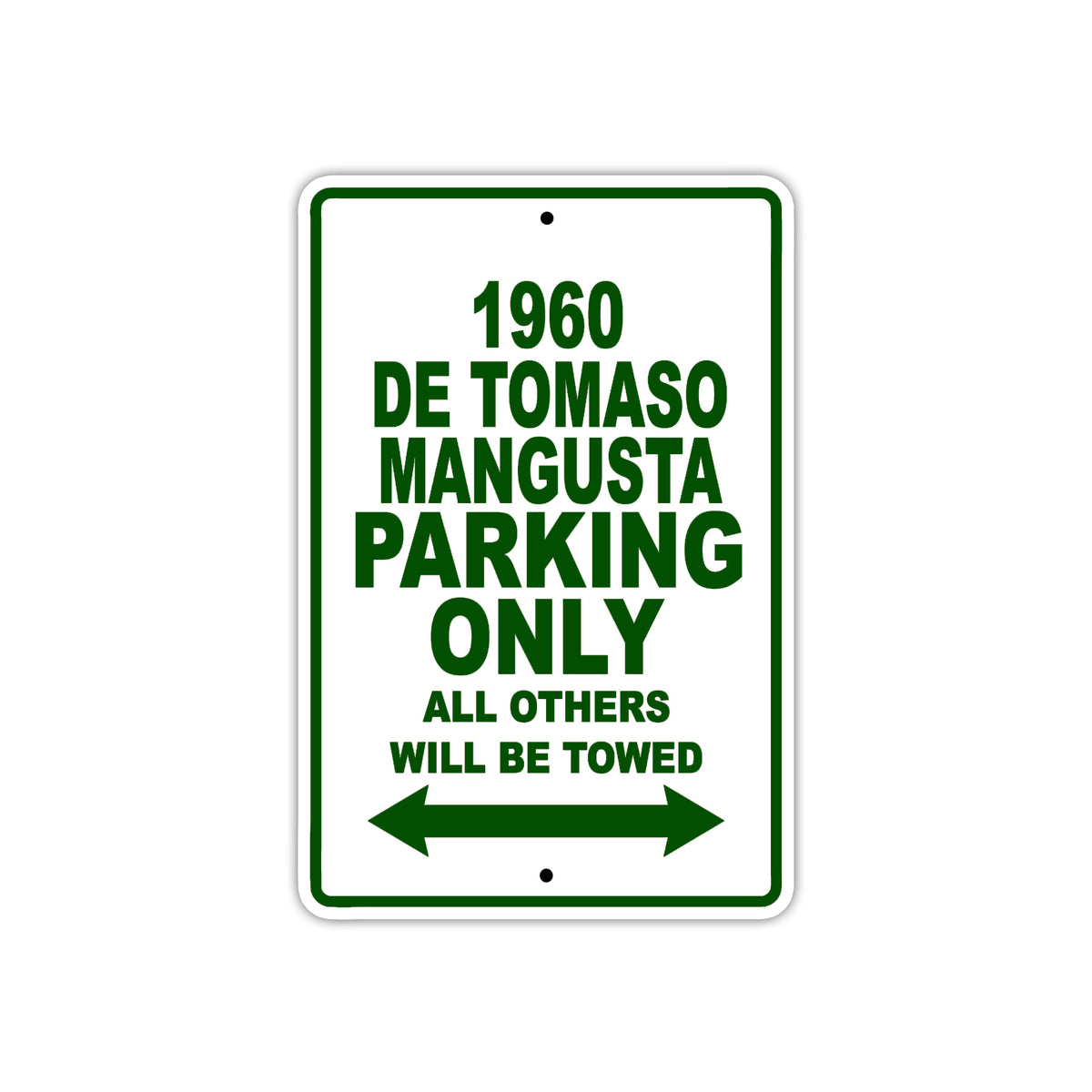 1960 Auto Union 1000 Parking Only All Others Will Be Towed | Aluminum ...