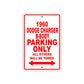 1960 Dodge Charger B-Body Parking Only All Others Will Be Towed Aluminum Metal Sign