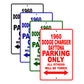 1960 Dodge Charger Daytona Parking Only All Others Will Be Towed Aluminum Metal Sign