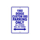 1960 Dodge Custom 880 Parking Only All Others Will Be Towed Aluminum Metal Sign