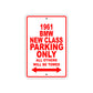 1961 BMW NEW CLASS Parking Only All Others Will Be Towed