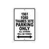 1961 FORD THAMES 307E Parking Only All Others Will Be Towed 