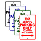 1961 JEEP FJ Parking Only All Others Will Be Towed 